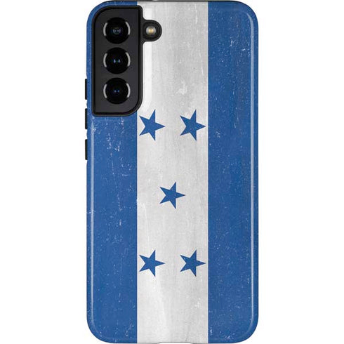 Honduras Flag Distressed Galaxy S22 Plus Pro Case